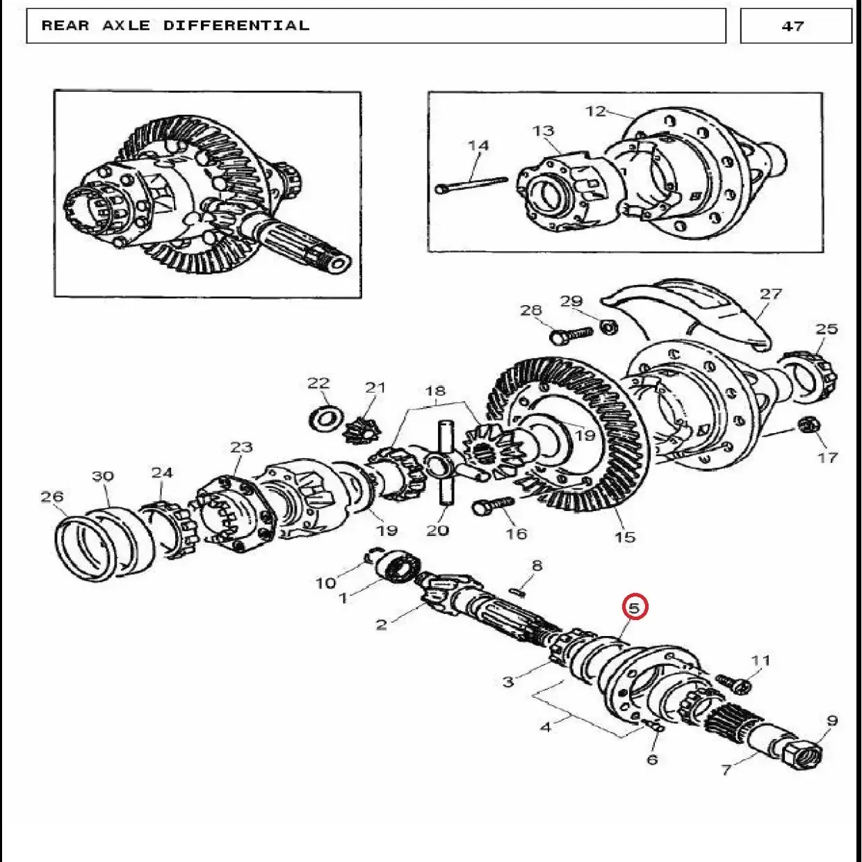 Diagram reference for Millat Massey Ferguson Tractor Spare Part CUP BEA RING 10276110276 - Massey Ferguson tractor spare part