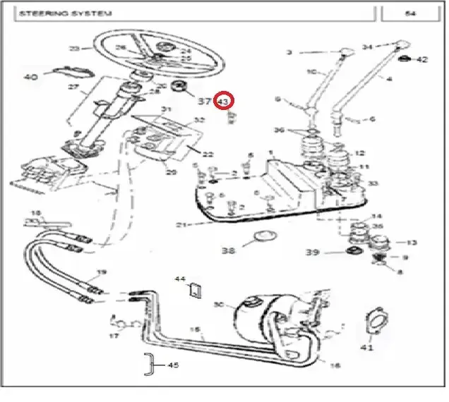 Diagram reference for Millat Massey Ferguson Tractor Spare Part 4 SCREW M 10 X 20 MM 1630841163084 - Massey Ferguson tractor spare part