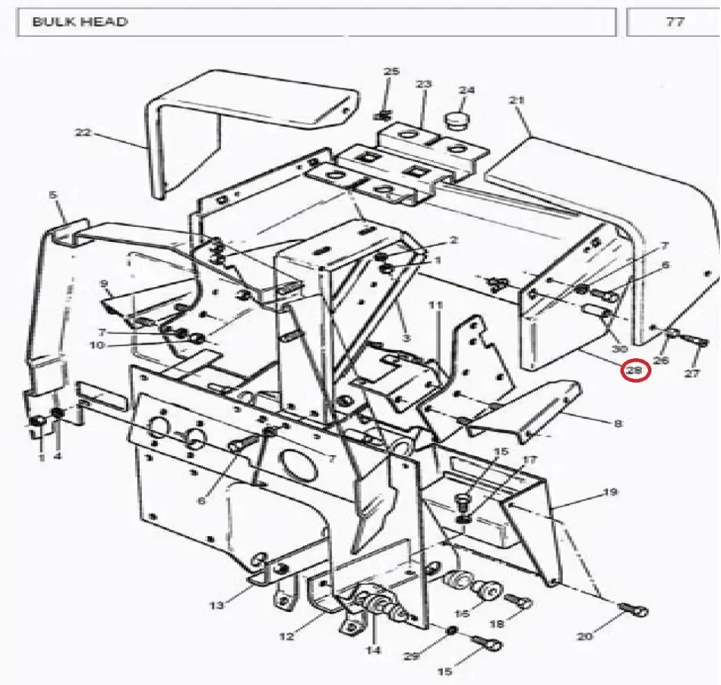 Diagram reference for Millat Massey Ferguson Tractor Spare Part 0 PANELINSTLOWER MF 375 38516320011696681 - Massey Ferguson tractor spare part