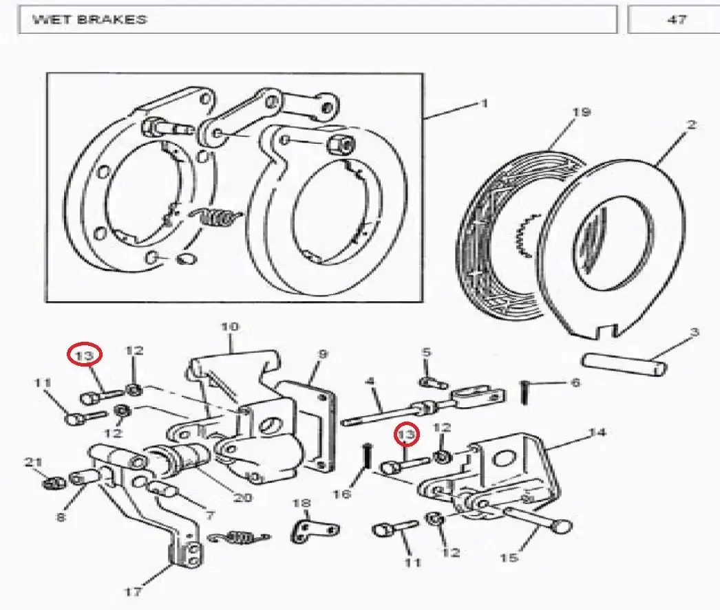 Diagram reference for Millat Massey Ferguson Tractor Spare Part 3 BOLT 3816 L 2751050131105013 - Massey Ferguson tractor spare part