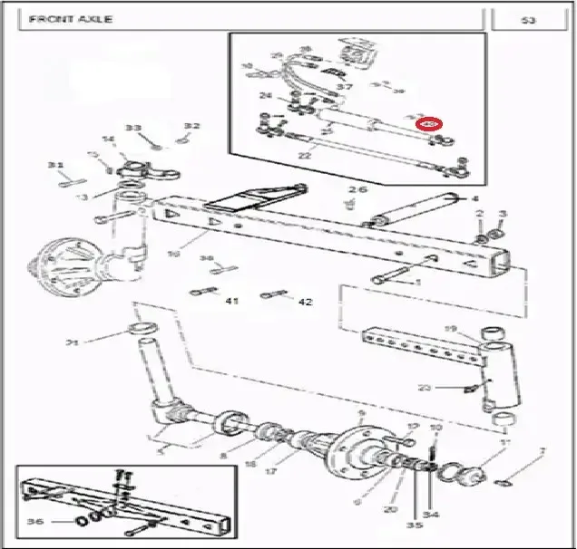 Diagram reference for Millat Massey Ferguson Tractor Spare Part 6 ADAPTORRETURN PIPE 16806616249180 - Massey Ferguson tractor spare part