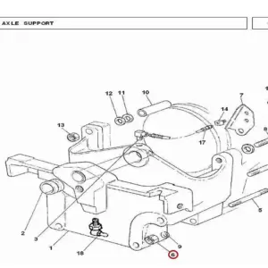 Millat Massey Ferguson Tractor Spare Part 71 NUT M 163019871 FRONT SUPPORT 24014009114009 - Massey Ferguson tractor spare...