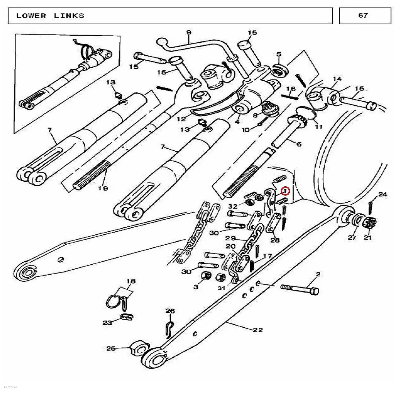 Millat Massey Ferguson Tractor Spare Part ANCHORRH 250031897912 - Massey Ferguson tractor spare part