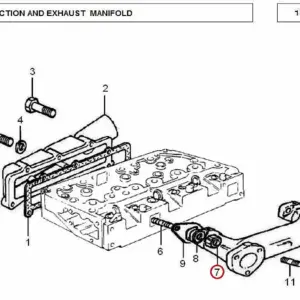 Millat Massey Ferguson Tractor Spare Part NUT EXHAUSTMANIFOLD - Massey Ferguson tractor spare part