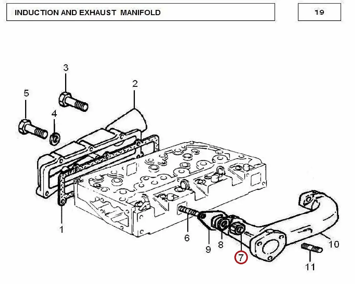 Millat Massey Ferguson Tractor Spare Part NUT EXHAUSTMANIFOLD - Massey Ferguson tractor spare part