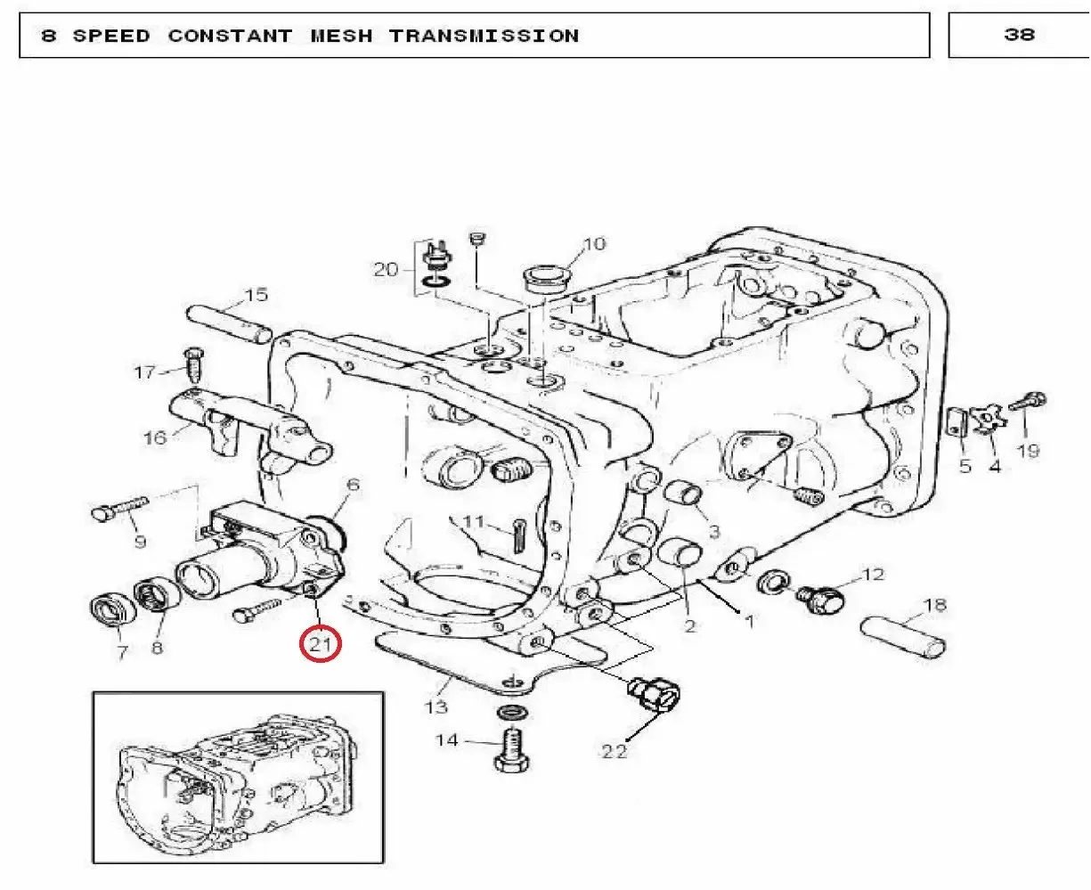 Diagram reference for Millat Massey Ferguson Tractor Spare Part RETAINER GEAR CHILAM 2401206311860890 - Massey Ferguson tractor spare part
