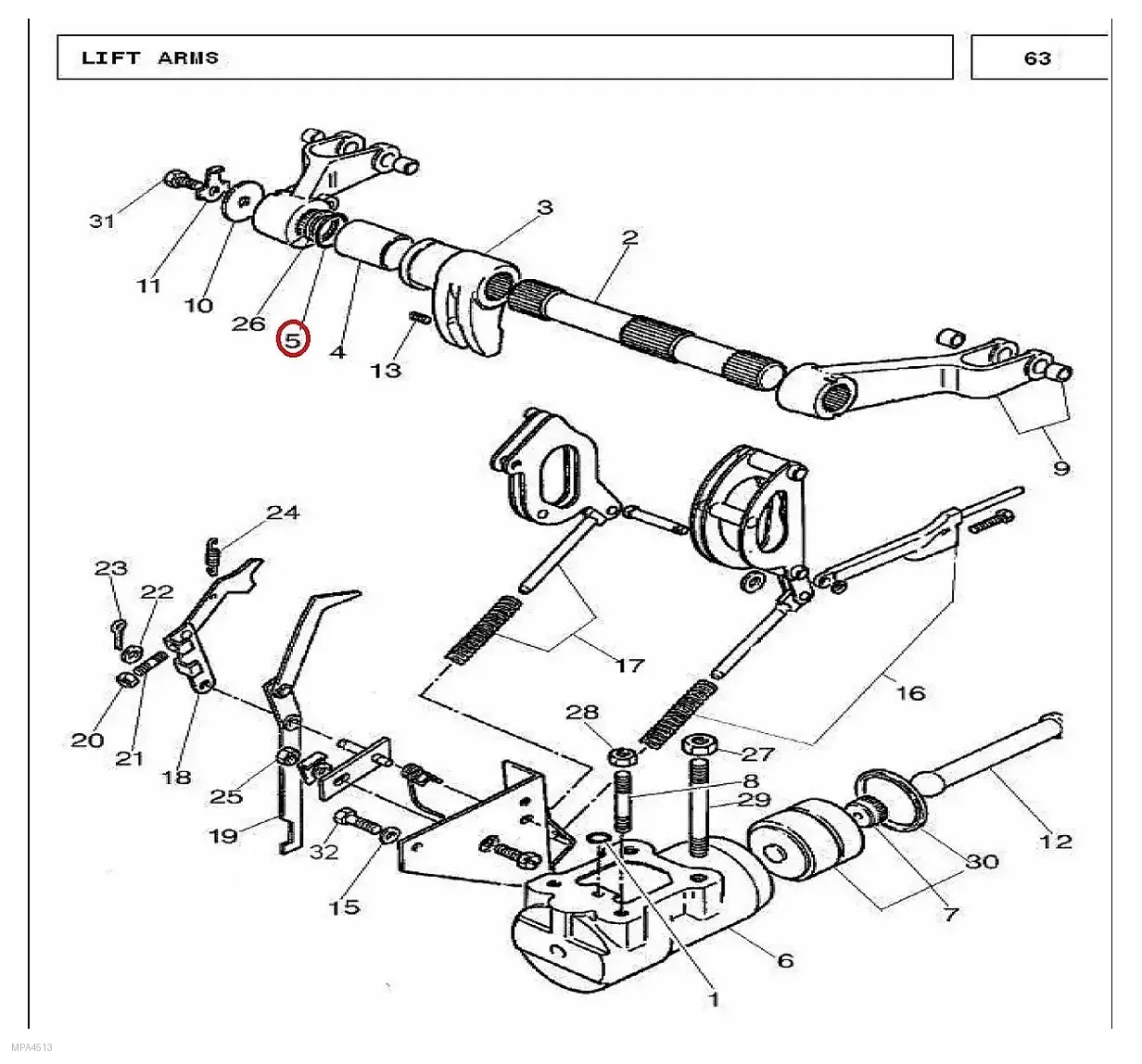 Millat Massey Ferguson Tractor Spare Part O RING 26117126117 - Massey Ferguson tractor spare part