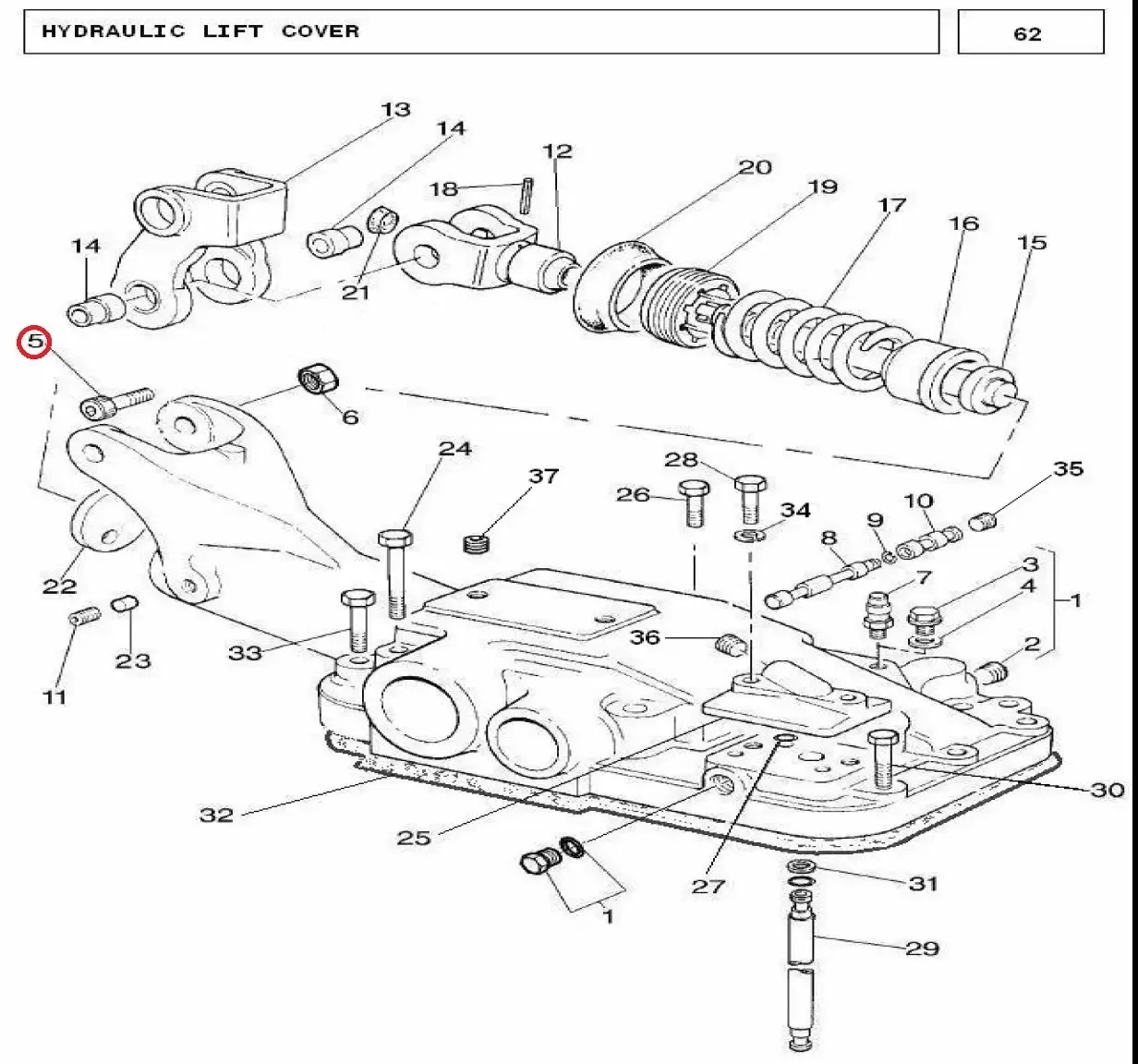 Diagram reference for Millat Massey Ferguson Tractor Spare Part SCREW 1220 UNF 3 AL 13826101126101 - Massey Ferguson tractor spare part