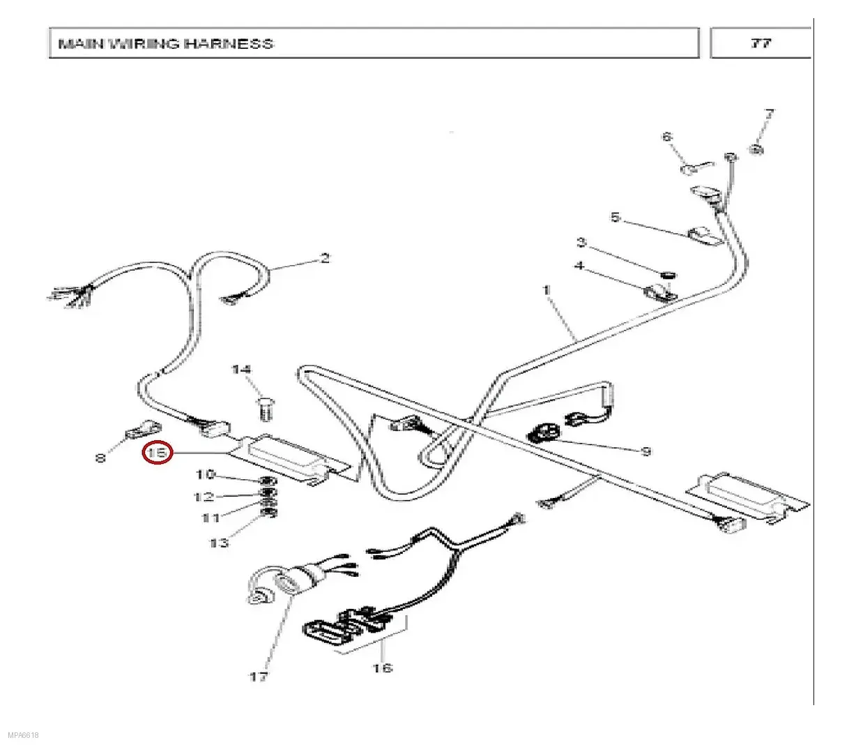 Millat Massey Ferguson Tractor Spare Part COVER HARNESS 2403211679525 - Massey Ferguson tractor spare part