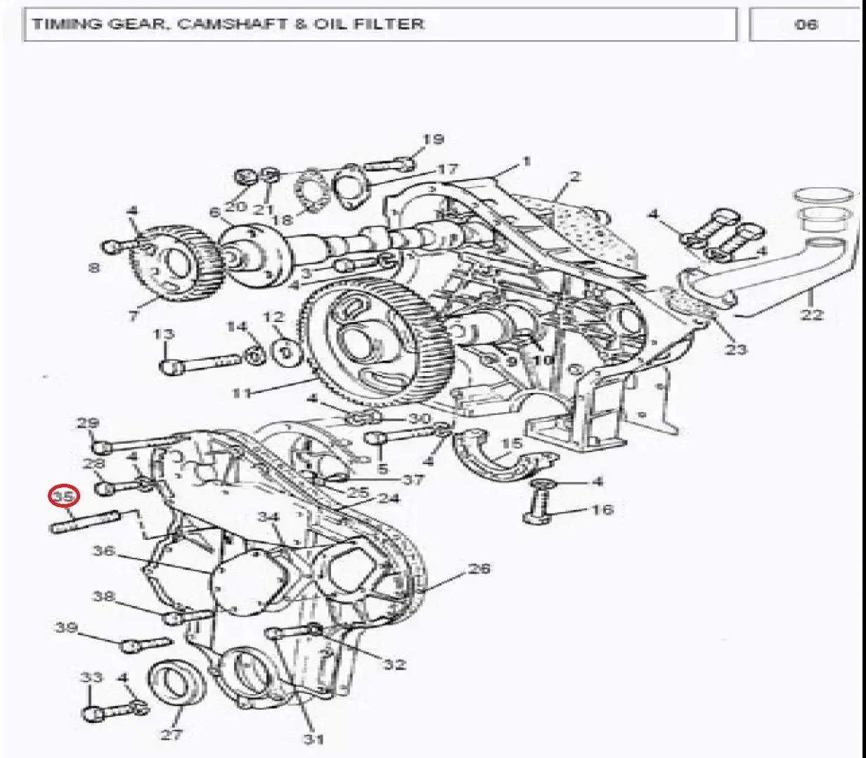 Diagram reference for Millat Massey Ferguson Tractor Spare Part 1 STUD 18509112217578 - Massey Ferguson tractor spare part