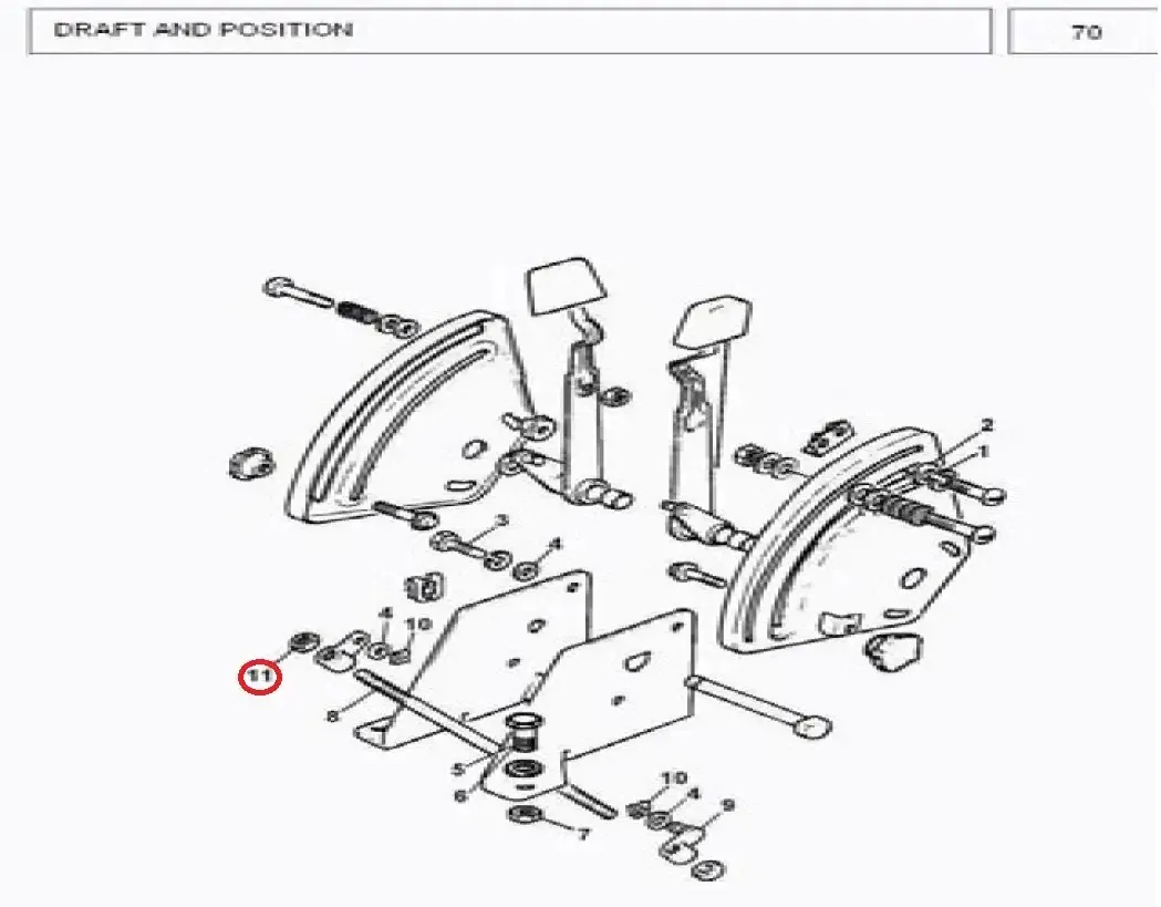 Diagram reference for Millat Massey Ferguson Tractor Spare Part 0 NUT LOCKM 8753070 - Massey Ferguson tractor spare part