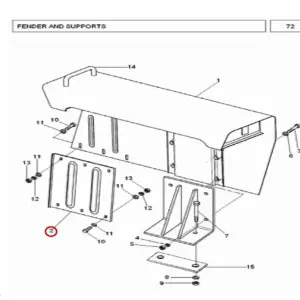 Millat Massey Ferguson Tractor Spare Part PLATE FENDERLH MF 240 26035036034309134168 F - Massey Ferguson tractor spare part