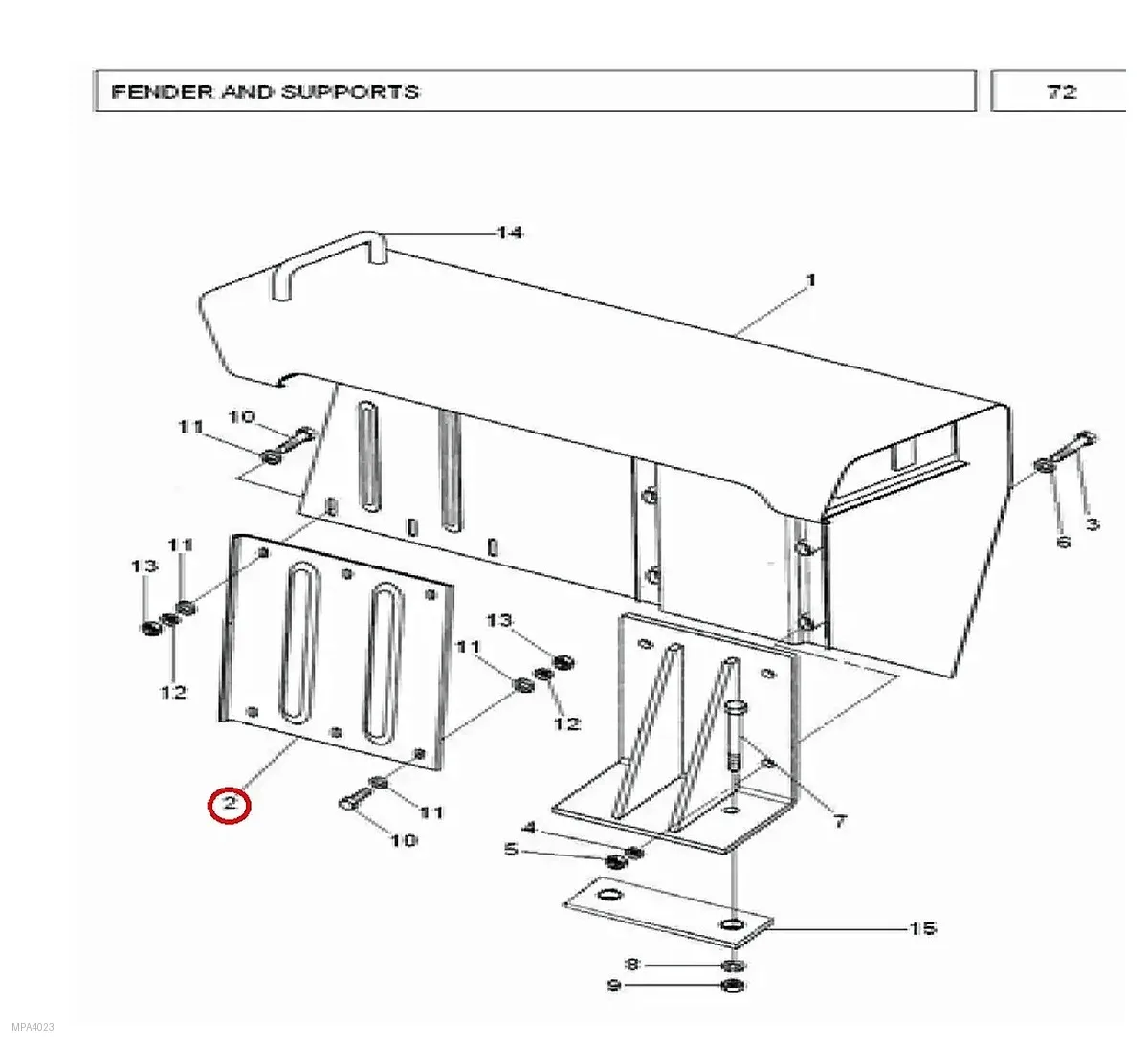 Millat Massey Ferguson Tractor Spare Part PLATE FENDERLH MF 240 26035036034309134168 F - Massey Ferguson tractor spare part