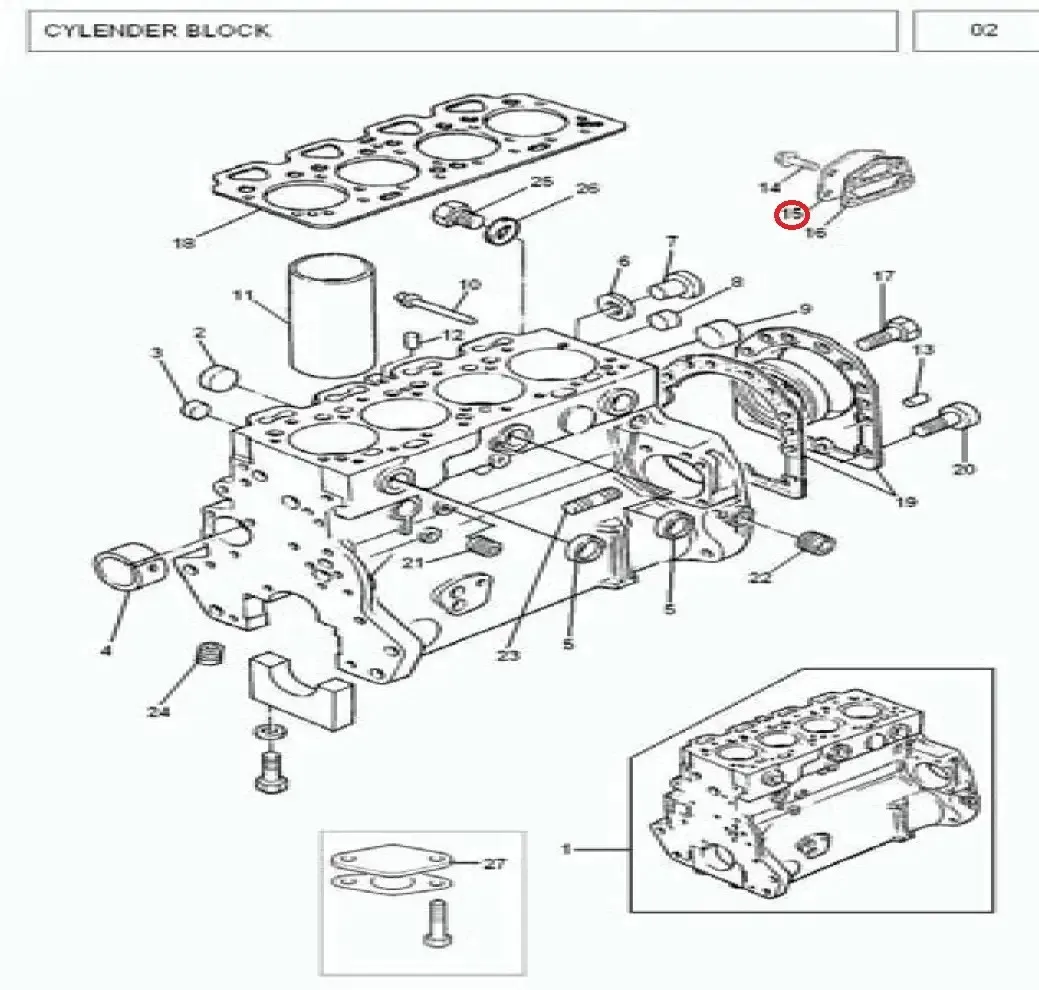 Diagram reference for Millat Massey Ferguson Tractor Spare Part 2 PLATE LUBEOILTRANSFER 1830321183032 - Massey Ferguson tractor spare part