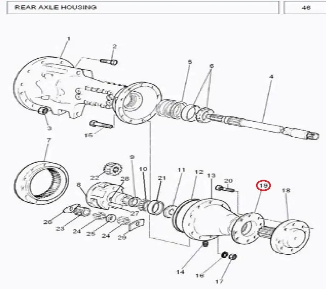 Diagram reference for Millat Massey Ferguson Tractor Spare Part 1 SEAL 1033411103341 - Massey Ferguson tractor spare part