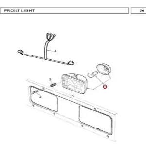 Millat Massey Ferguson Tractor Spare Part 6 LAMPHEAD MF 240 2603503853532063505011693943 - Massey Ferguson tractor spare part