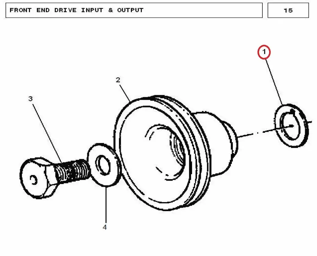 Diagram reference for Millat Massey Ferguson Tractor Spare Part SPACERCRANKPULLEY 18618118618 - Massey Ferguson tractor spare part