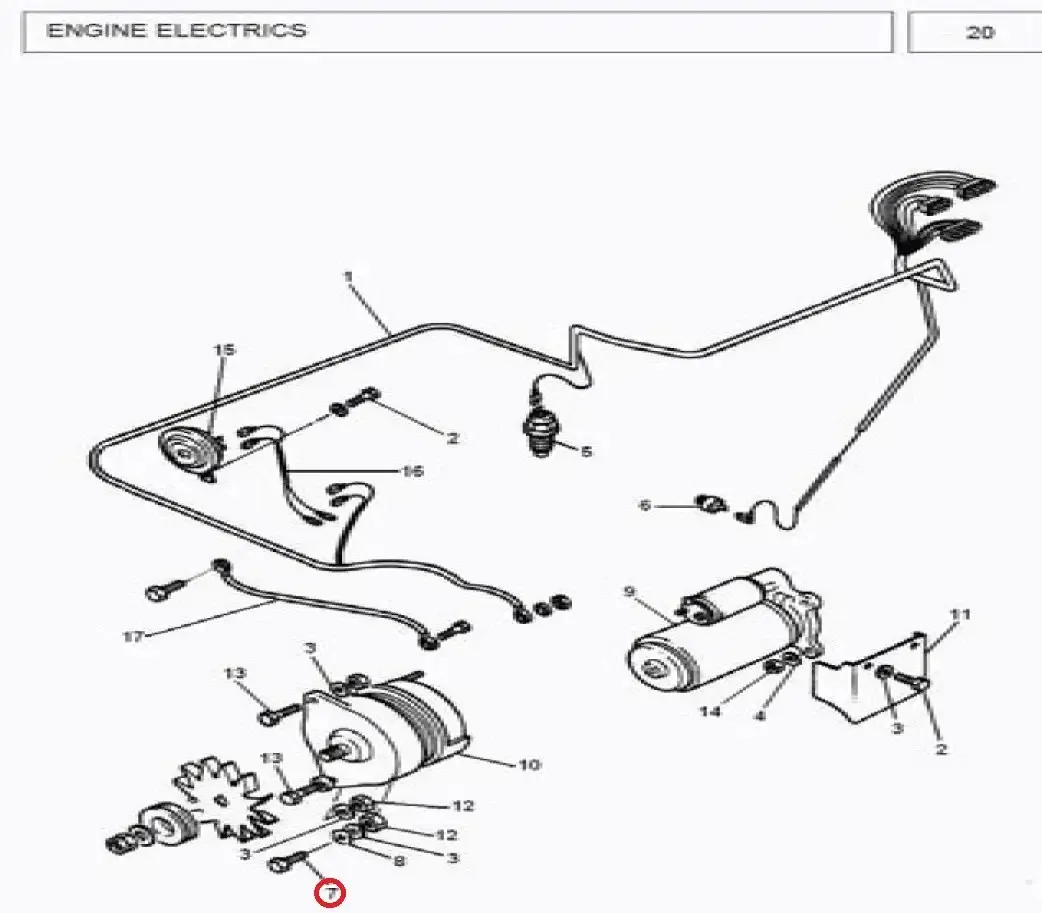 Diagram reference for Millat Massey Ferguson Tractor Spare Part BOLT M 8 X 40 MM - Massey Ferguson tractor spare part