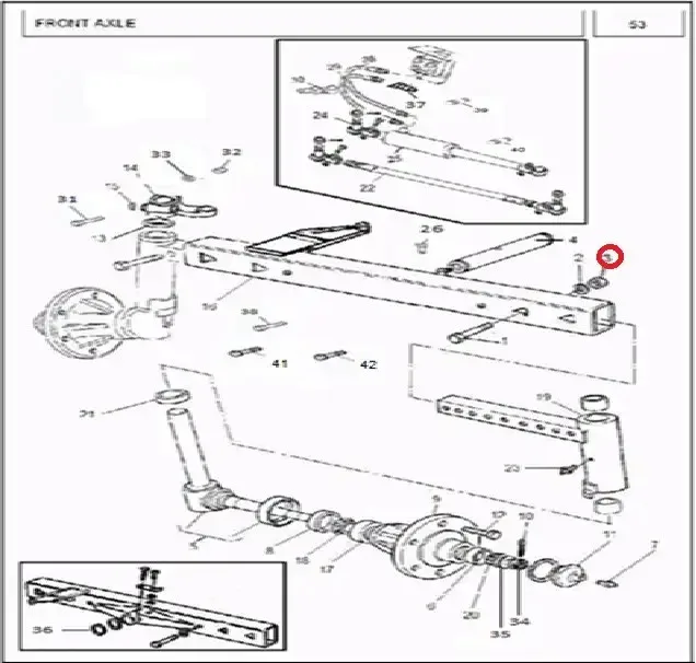 Diagram reference for Millat Massey Ferguson Tractor Spare Part 7 NUT BEAM 1480371148037 - Massey Ferguson tractor spare part