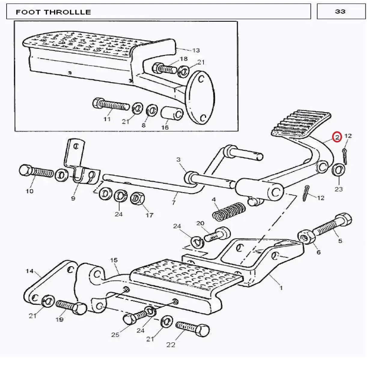 Diagram reference for Millat Massey Ferguson Tractor Spare Part PEDAL 130541897547 - Massey Ferguson tractor spare part