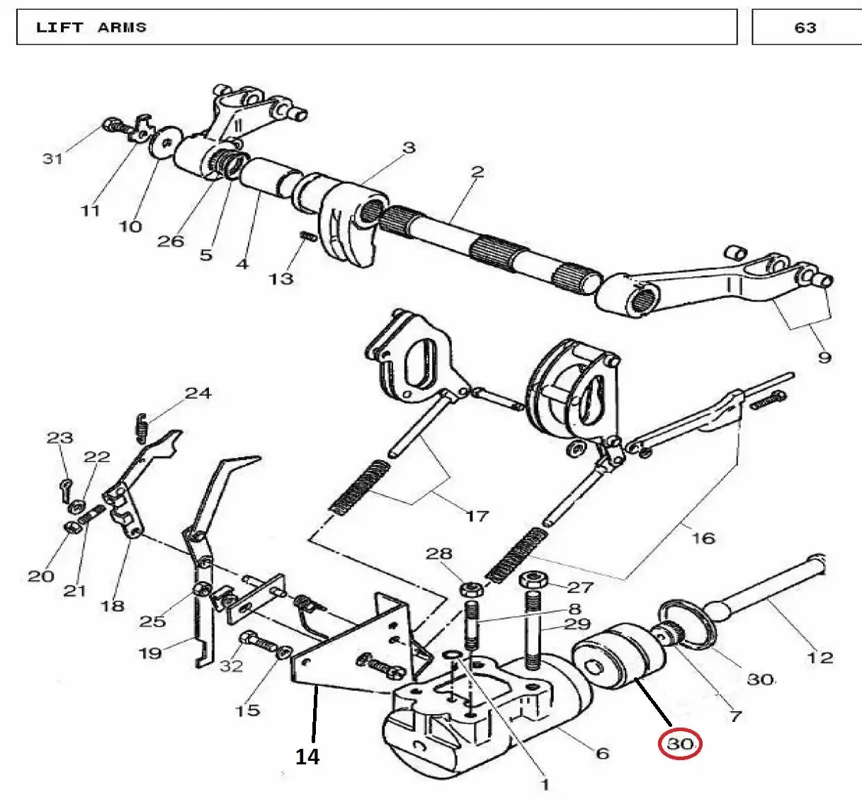 Diagram reference for Millat Massey Ferguson Tractor Spare Part SEAL 2402611513761478 - Massey Ferguson tractor spare part