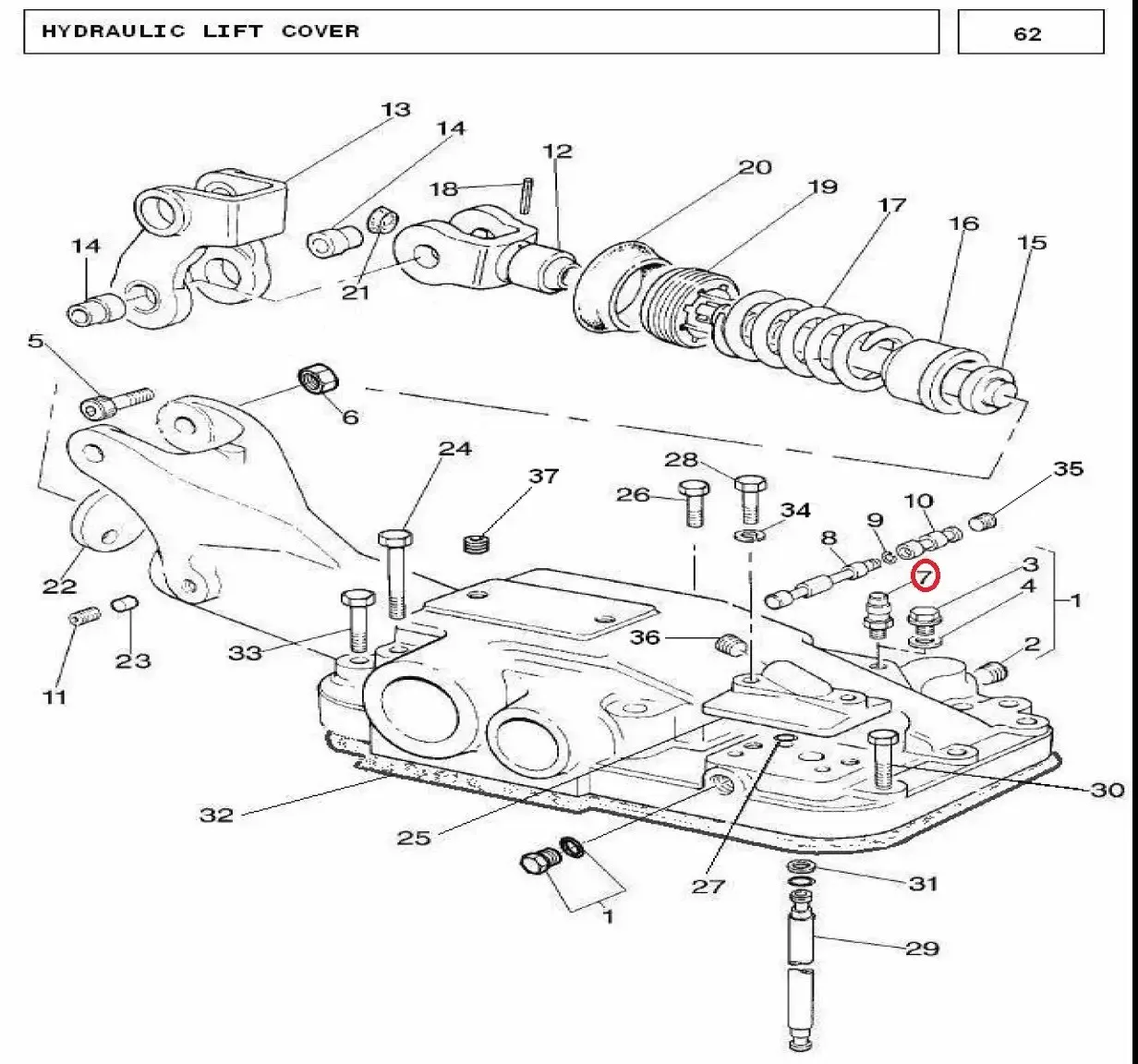 Diagram reference for Millat Massey Ferguson Tractor Spare Part BREATHERASSY 26008126008 - Massey Ferguson tractor spare part