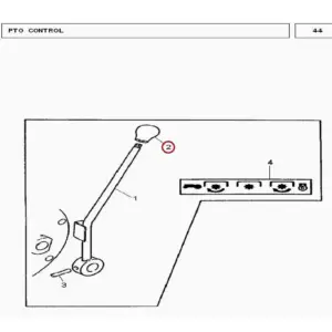 Millat Massey Ferguson Tractor Spare Part KNOBPTO LEVER 4900211877461 - Massey Ferguson tractor spare part