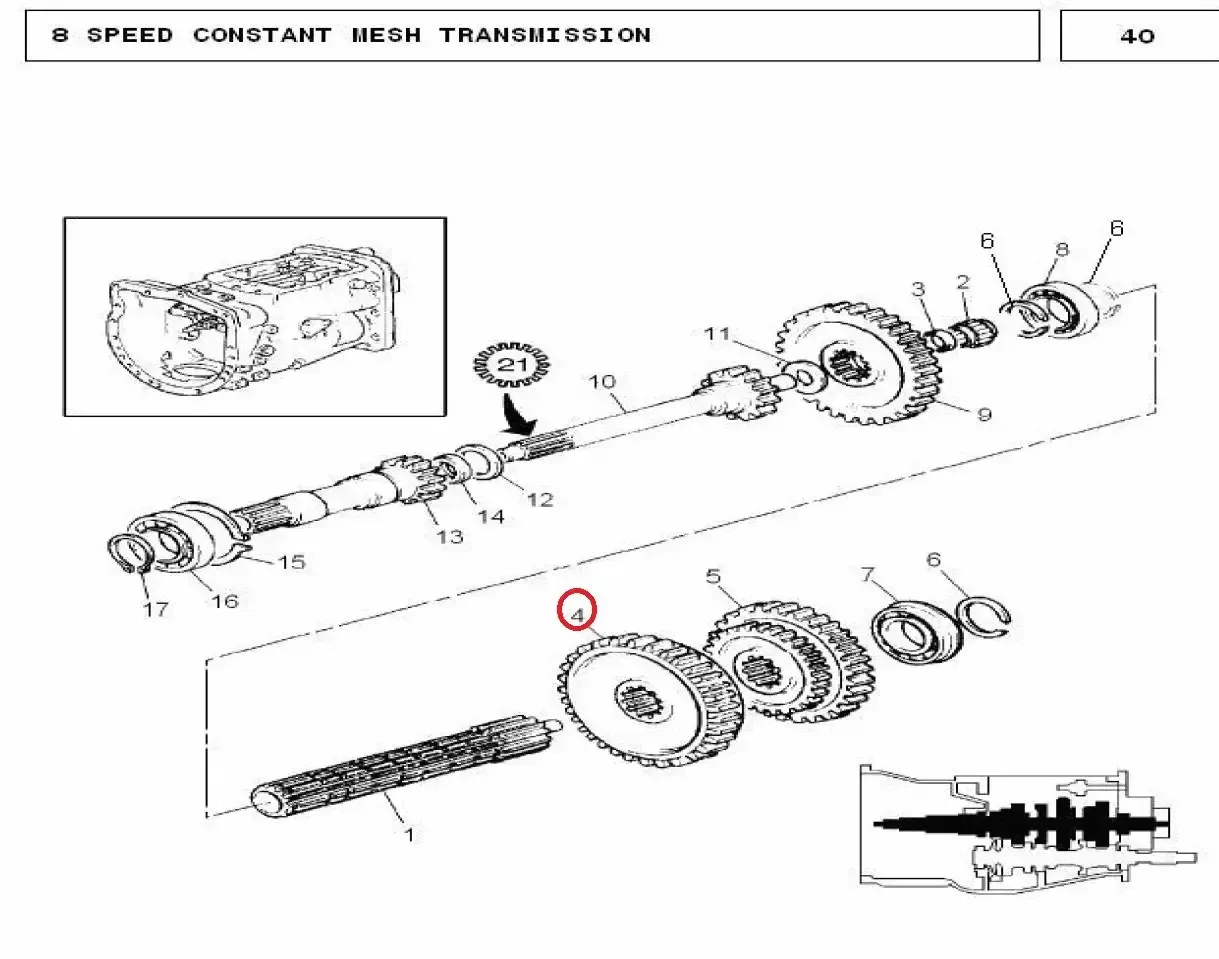 Diagram reference for Millat Massey Ferguson Tractor Spare Part GEAR 44 T 1202911682688 - Massey Ferguson tractor spare part