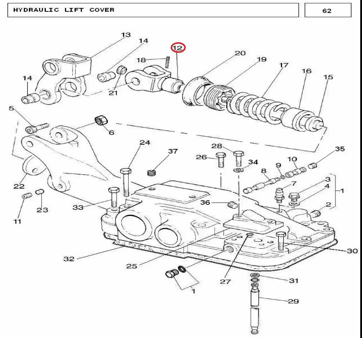 Diagram reference for Millat Massey Ferguson Tractor Spare Part CLEVIS 260531180972 - Massey Ferguson tractor spare part