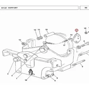 Millat Massey Ferguson Tractor Spare Part BRACKET REMOTEGREASING 14011114011 - Massey Ferguson tractor spare part
