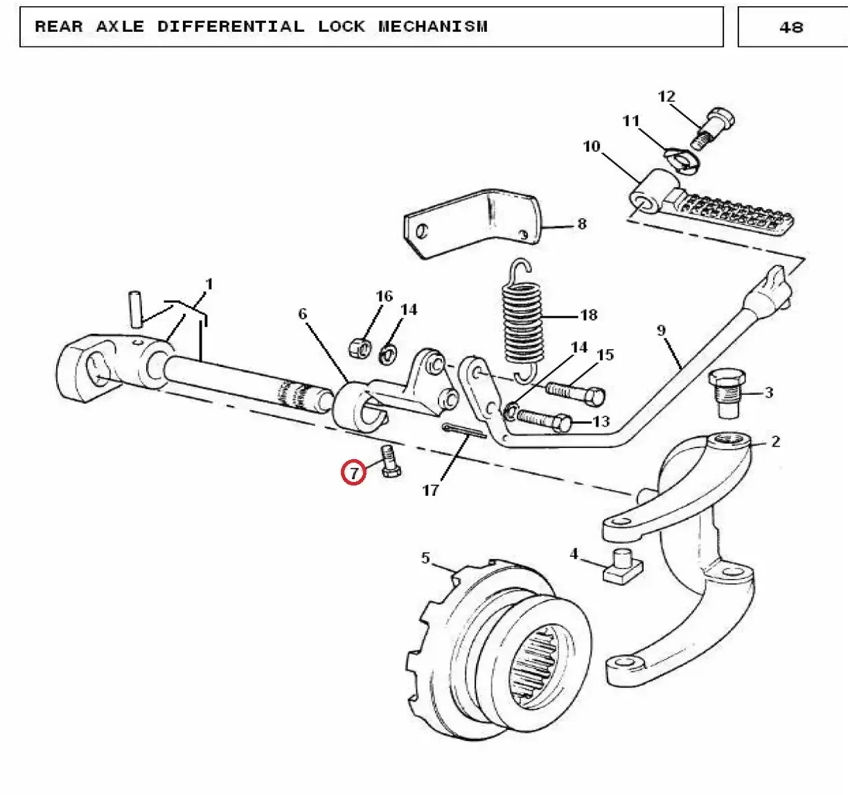 Diagram reference for Millat Massey Ferguson Tractor Spare Part BOLT 3824 L 31710272110272 - Massey Ferguson tractor spare part