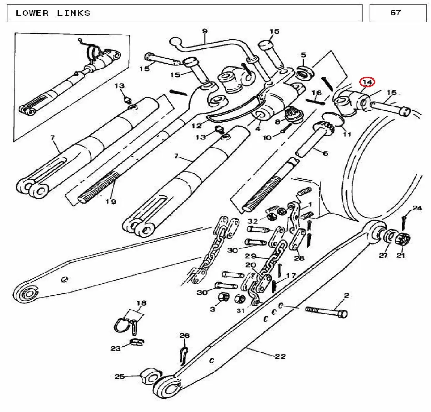 Diagram reference for Millat Massey Ferguson Tractor Spare Part KNUCLE 2501711884376 MODEL 2025 - Massey Ferguson tractor spare part