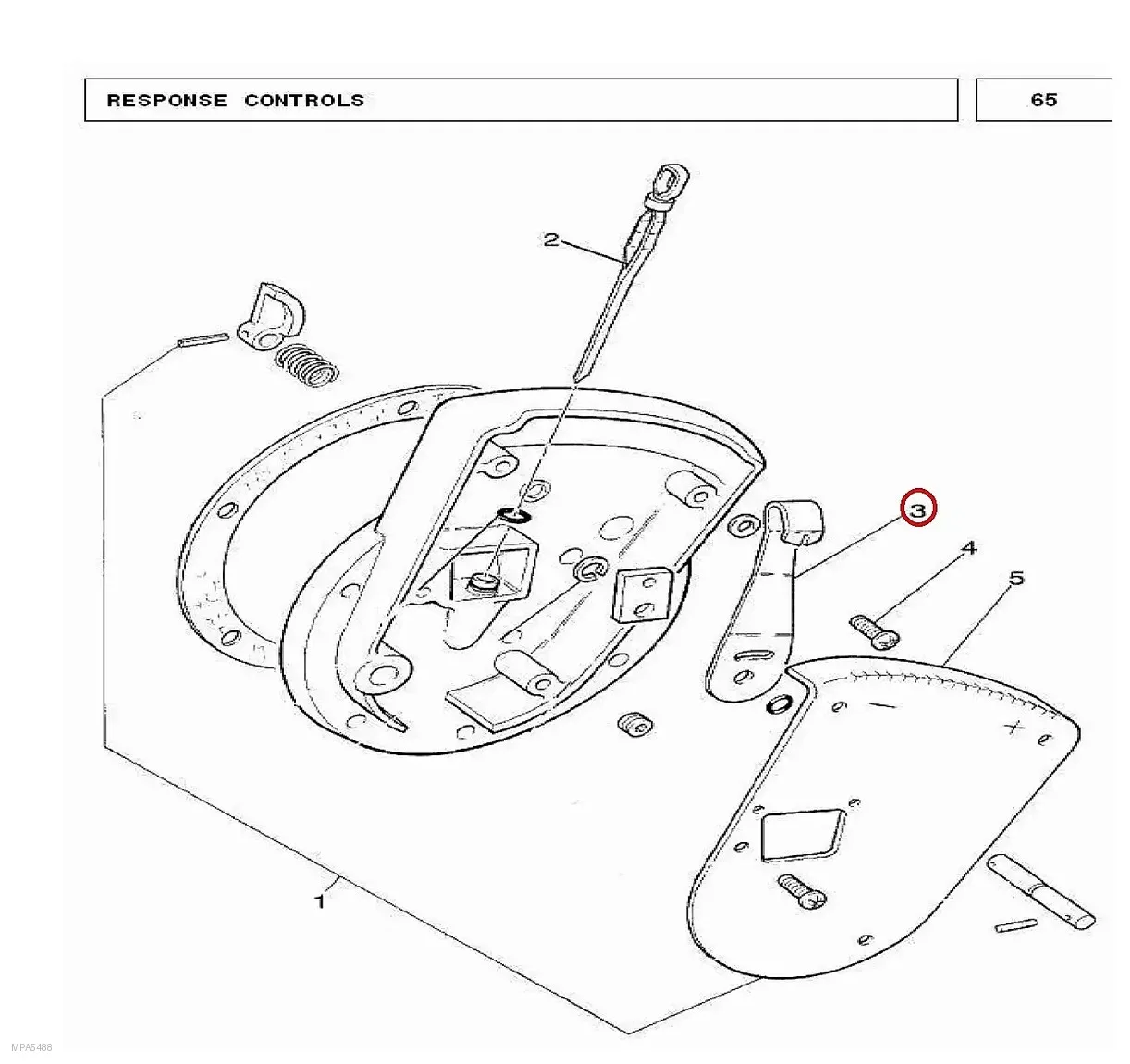Millat Massey Ferguson Tractor Spare Part LEVER 2607611662278 - Massey Ferguson tractor spare part