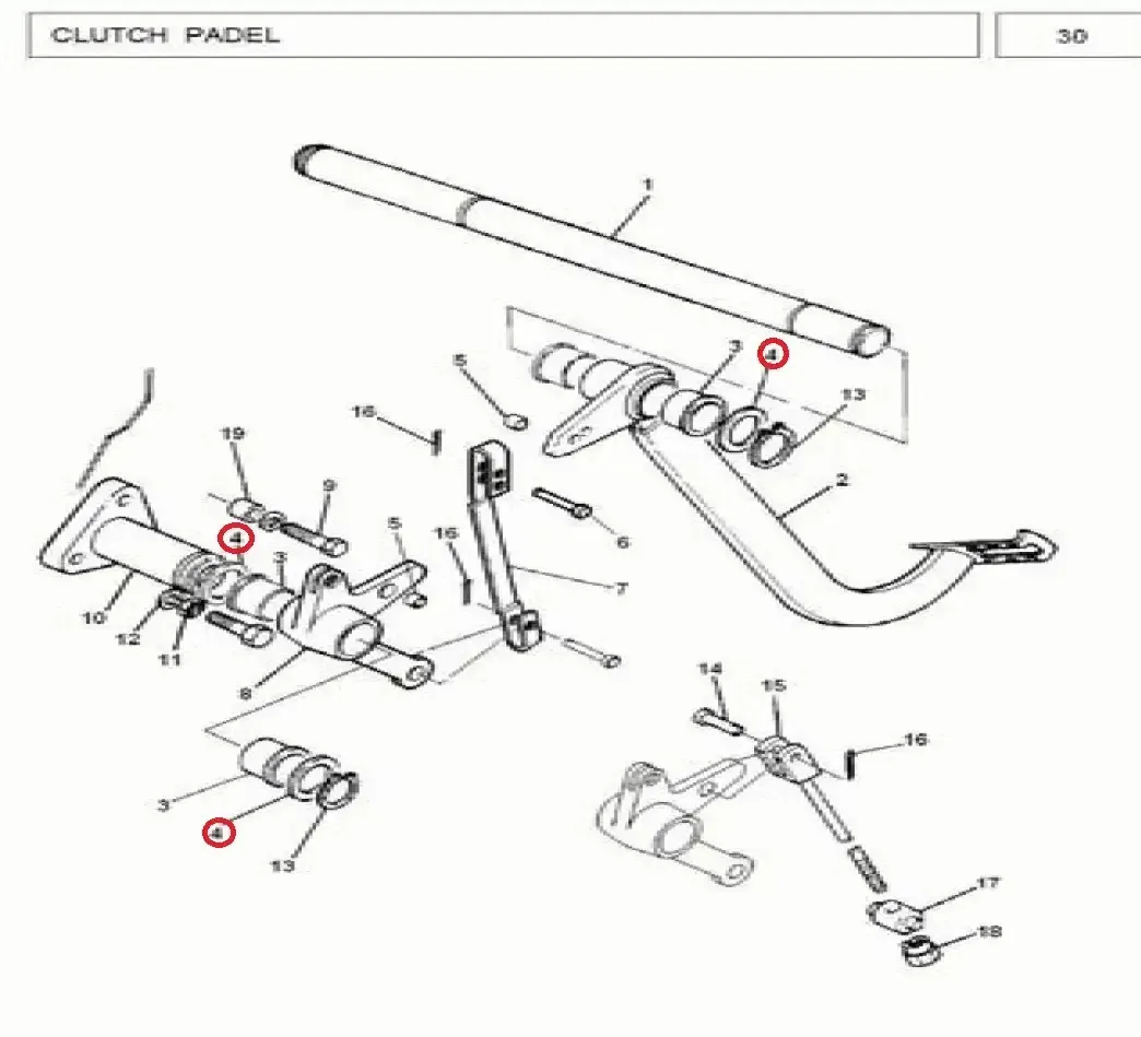 Diagram reference for Millat Massey Ferguson Tractor Spare Part 3 WASHER 11301313597362 - Massey Ferguson tractor spare part