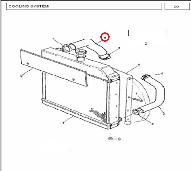 Diagram reference for Millat Massey Ferguson Tractor Spare Part 3 HOSE 2180031218003 - Massey Ferguson tractor spare part
