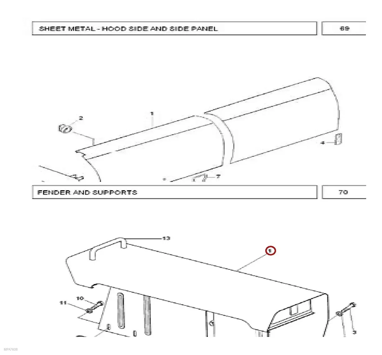 Millat Massey Ferguson Tractor Spare Part FENDERRH MF 240 2603503603430711679373 F - Massey Ferguson tractor spare part