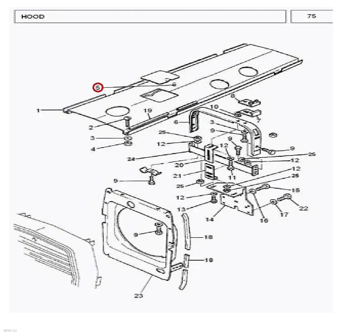 Millat Massey Ferguson Tractor Spare Part HOODDAMPER 23137123137 - Massey Ferguson tractor spare part