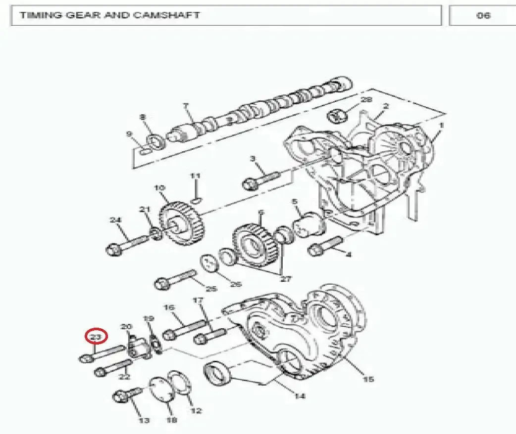 Diagram reference for Millat Massey Ferguson Tractor Spare Part 5 BOLT FLANGE 1830251183025 - Massey Ferguson tractor spare part