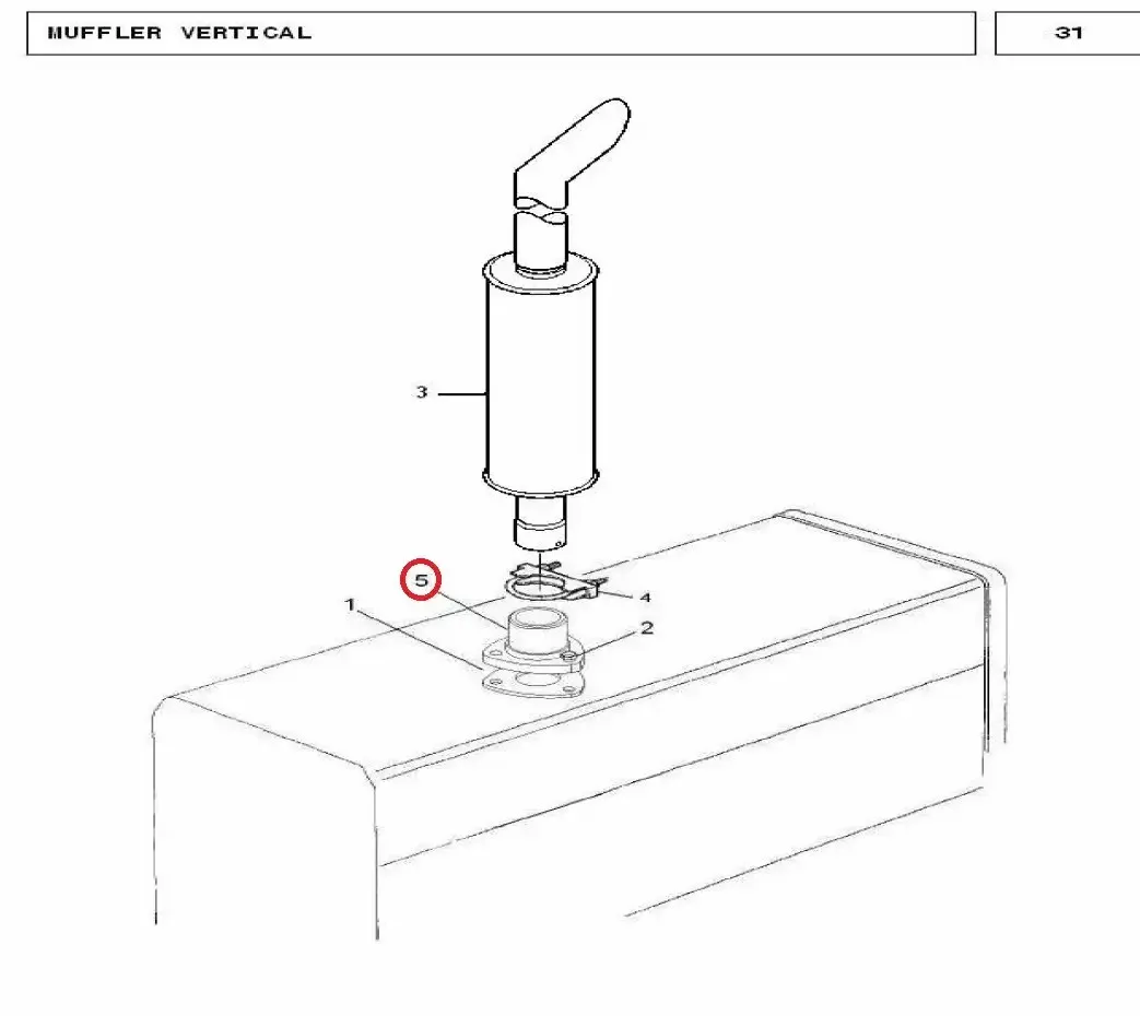 Diagram reference for Millat Massey Ferguson Tractor Spare Part CONNECTION 18215118215 S 1 - Massey Ferguson tractor spare part
