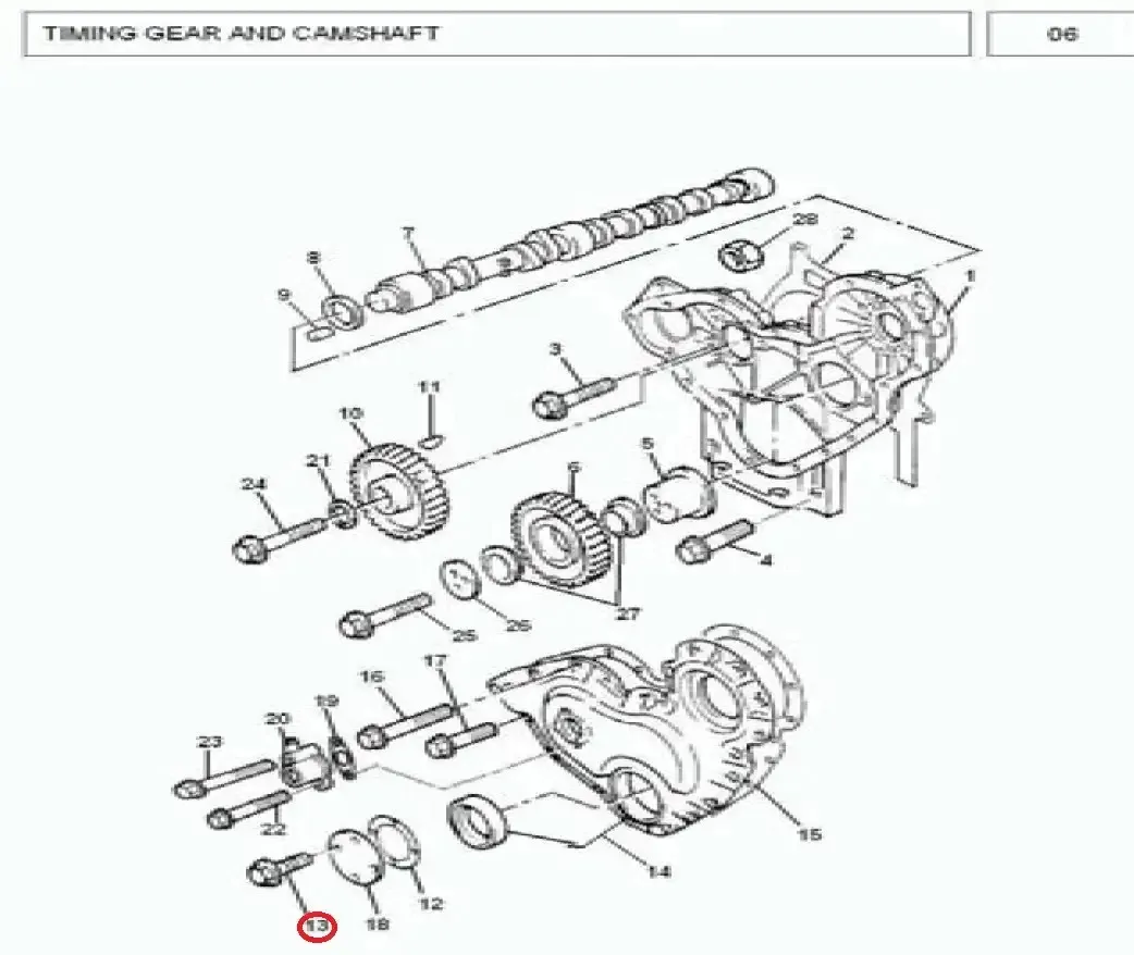 Diagram reference for Millat Massey Ferguson Tractor Spare Part 2 SCREW 18319212314 K 161 - Massey Ferguson tractor spare part