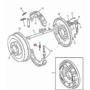Millat Massey Ferguson Tractor Spare Part SP RING BRAKESHOELARGE 1030711850217 L - Massey Ferguson tractor spare part