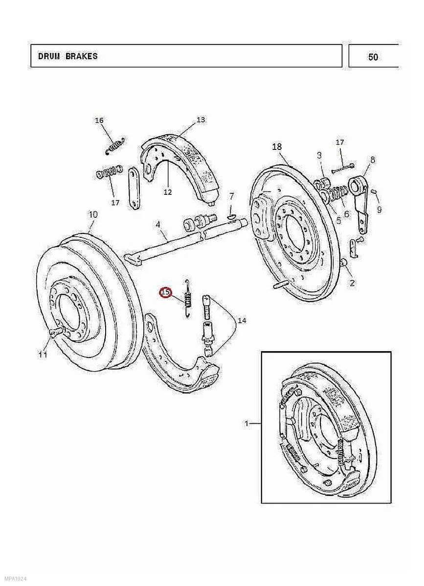 Millat Massey Ferguson Tractor Spare Part SP RING BRAKESHOELARGE 1030711850217 L - Massey Ferguson tractor spare part