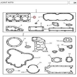 Millat Massey Ferguson Tractor Spare Part HEAD GASKET MF 240 1803913681000000 - Massey Ferguson tractor spare part