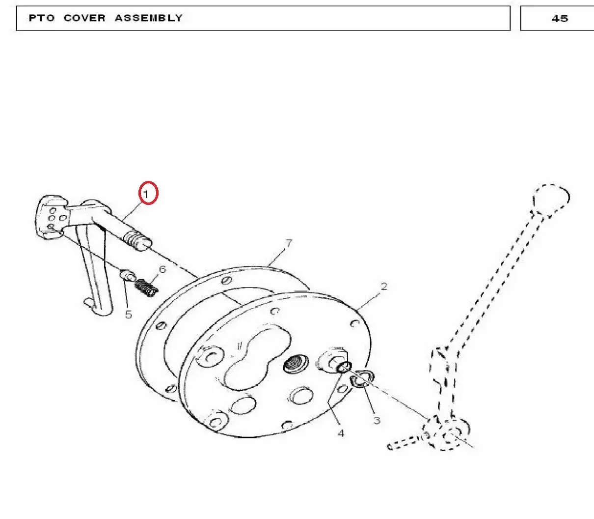 Diagram reference for Millat Massey Ferguson Tractor Spare Part INTERNAL LEVER 2402700311870594 - Massey Ferguson tractor spare part
