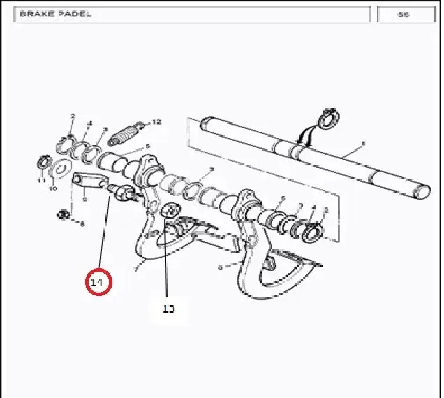 Diagram reference for Millat Massey Ferguson Tractor Spare Part 1 PIN CLEVIS 1131111113111 - Massey Ferguson tractor spare part