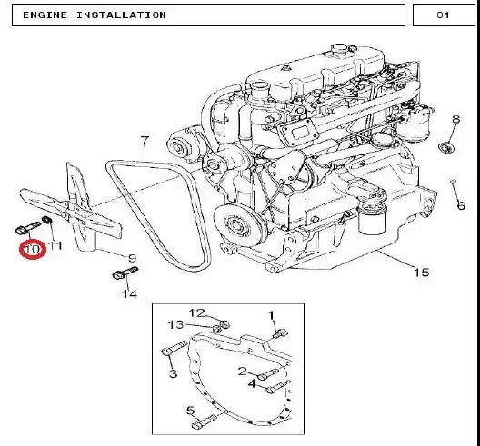 Diagram reference for Millat Massey Ferguson Tractor Spare Part SCREW 18553118553 - Massey Ferguson tractor spare part