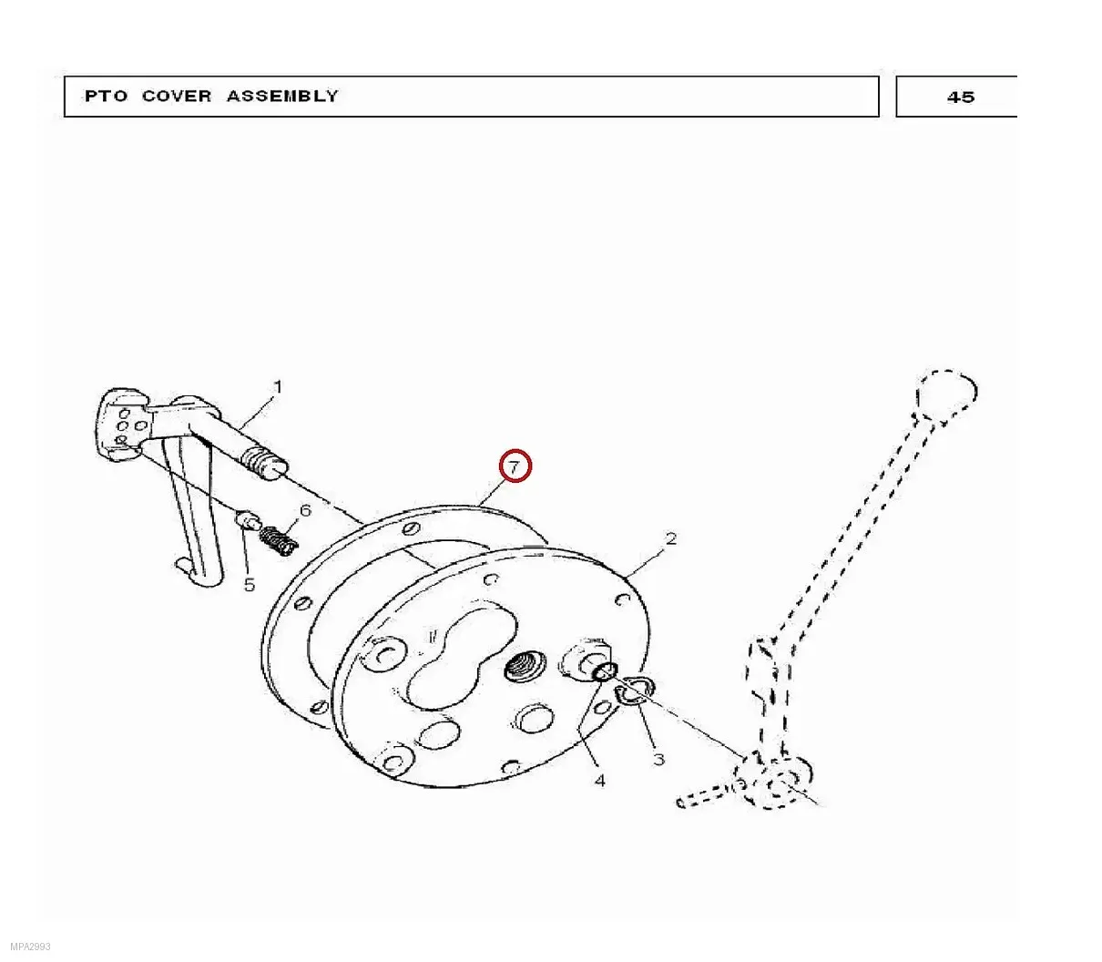 Millat Massey Ferguson Tractor Spare Part GASKET SIDE COVER 26075126075 - Massey Ferguson tractor spare part