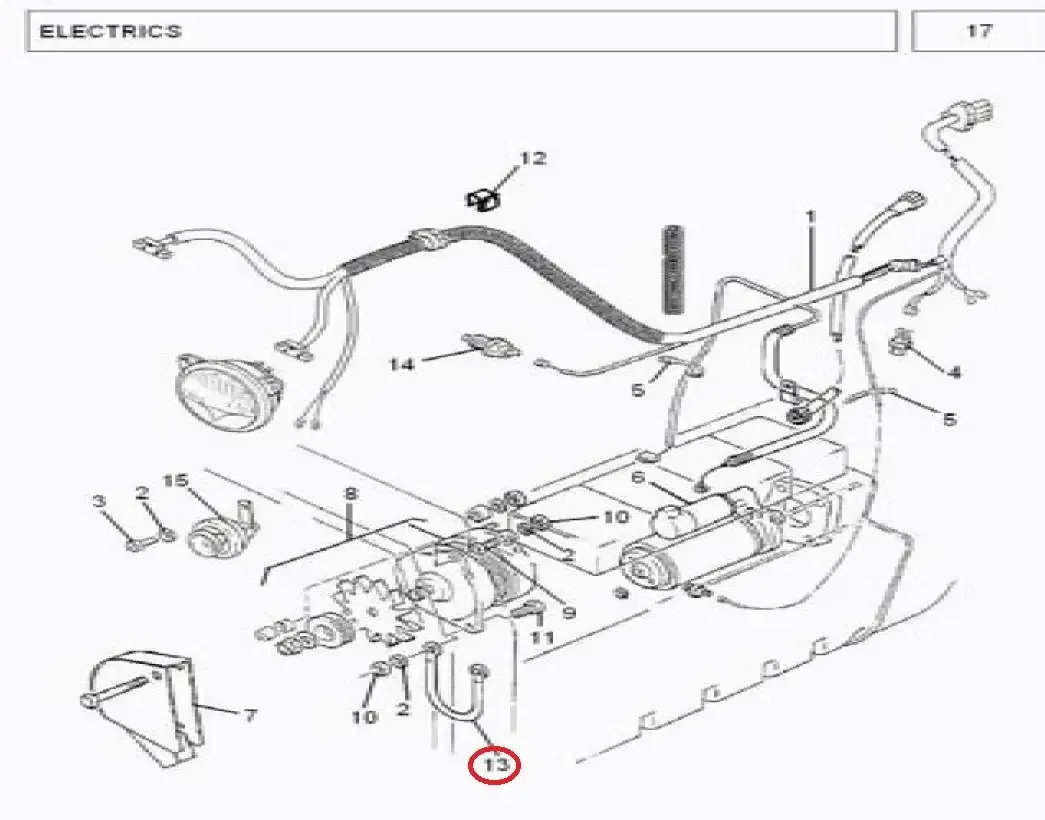 Diagram reference for Millat Massey Ferguson Tractor Spare Part 5 FRONTHARNESSEARTH 3531051353105 - Massey Ferguson tractor spare part