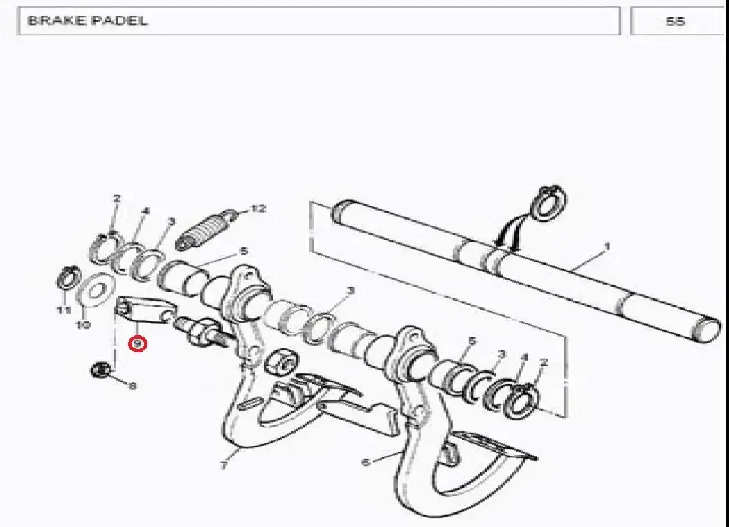 Diagram reference for Millat Massey Ferguson Tractor Spare Part 0 CLEVISMASTERCYLINDER 1031101103110 - Massey Ferguson tractor spare part