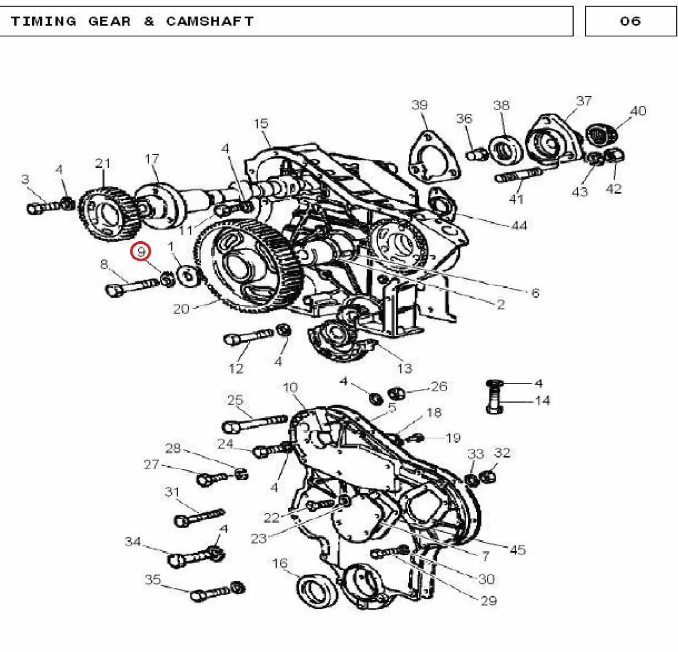 Diagram reference for Millat Massey Ferguson Tractor Spare Part TAB WASHER - Massey Ferguson tractor spare part